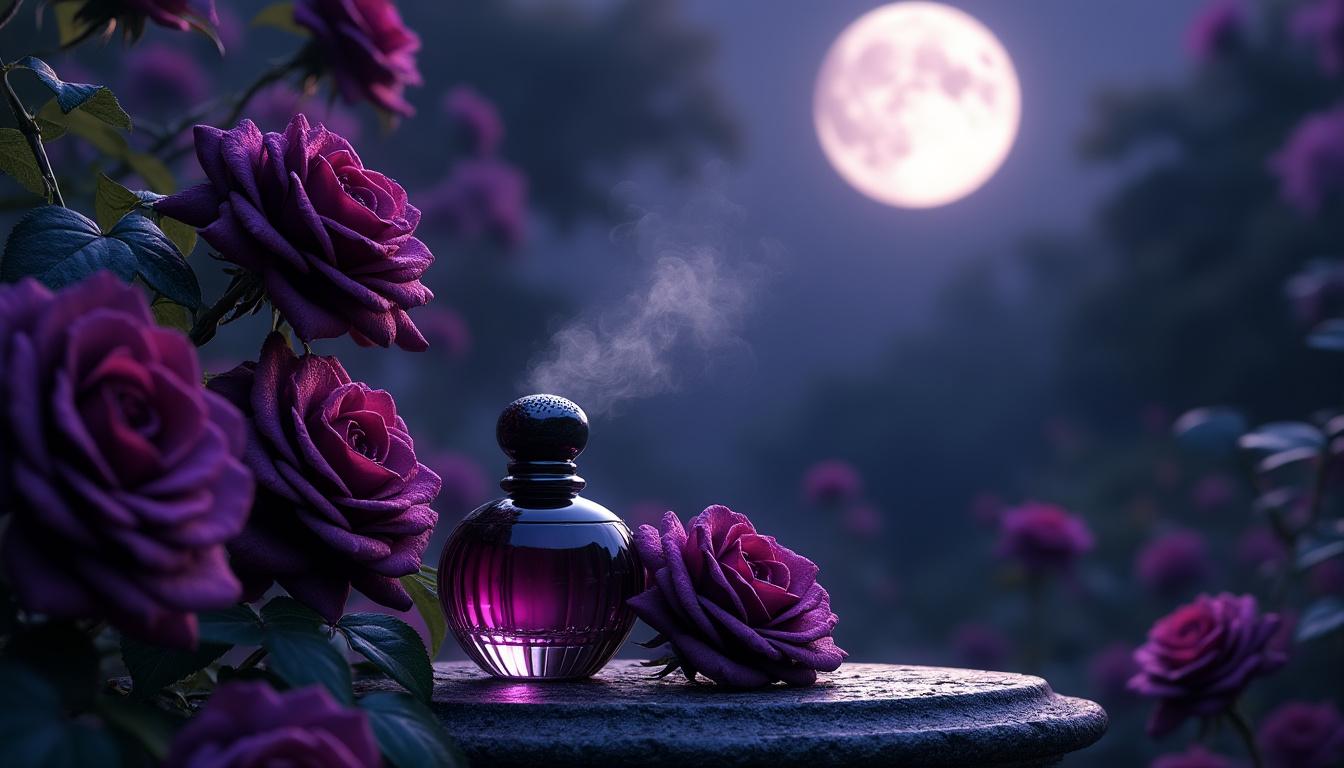 plongez dans l'univers envoûtant de midnight rose, un parfum qui vous transporte dans un voyage olfactif unique. découvrez ses notes florales et fruitées qui éveillent les sens et la magie d'une nuit étoilée.