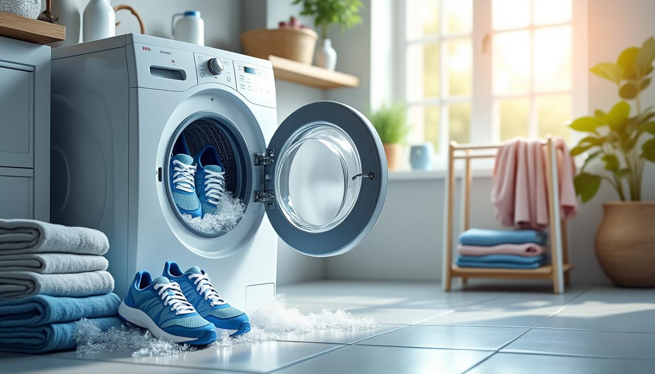 Quel programme pour laver ses chaussures en machine?