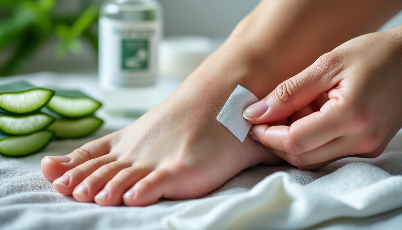 Comment soigner une ampoule au pied?