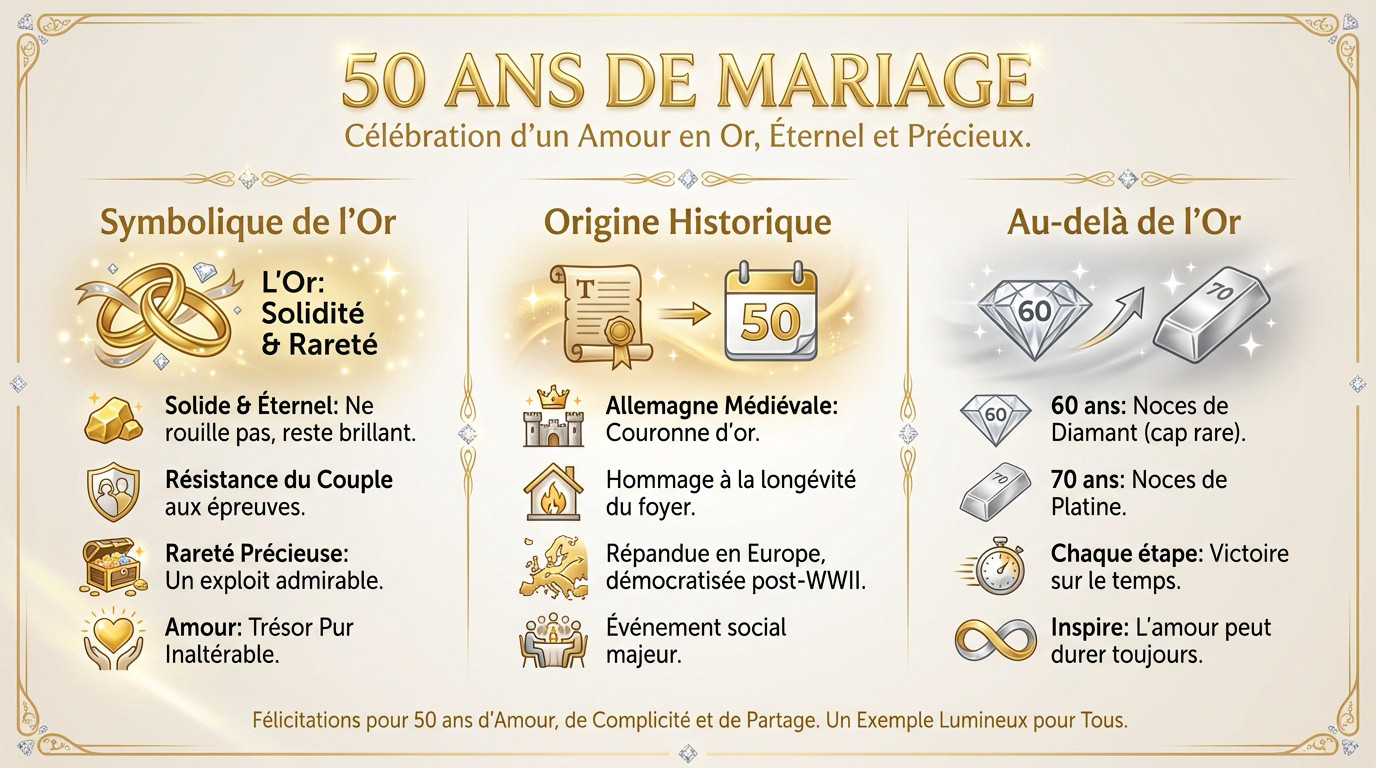 Mains d'un couple âgé se tenant tendrement pour célébrer 50 ans de mariage