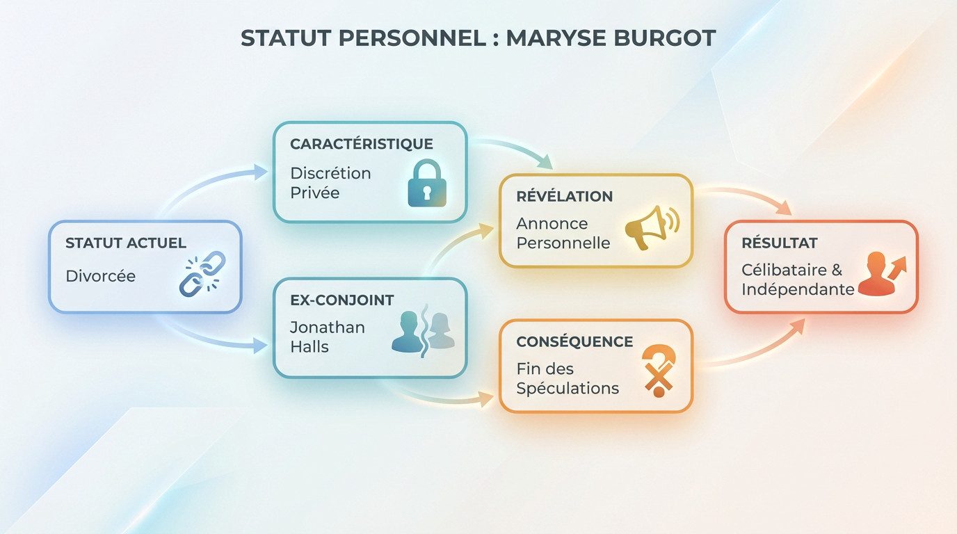 Maryse Burgot, journaliste indépendante et divorcée, souriante lors d'un événement public