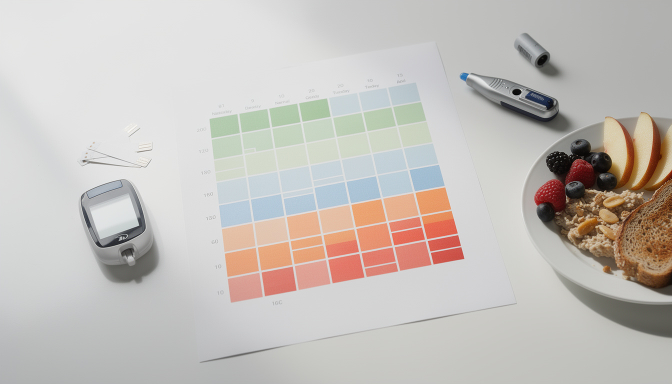 Comprendre le taux de glycémie à travers un tableau clair