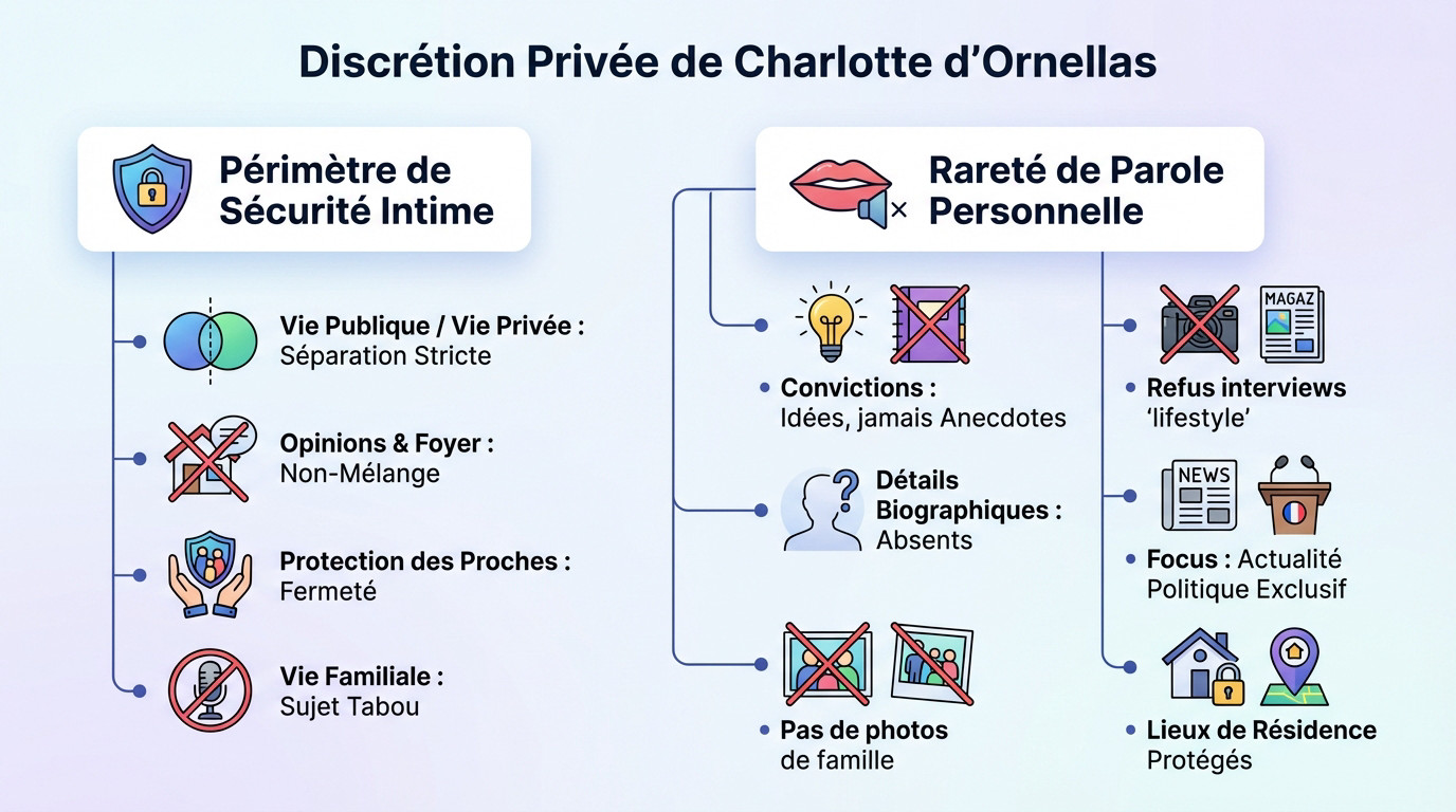 Charlotte d'Ornellas maintient une discrétion absolue sur sa vie privée