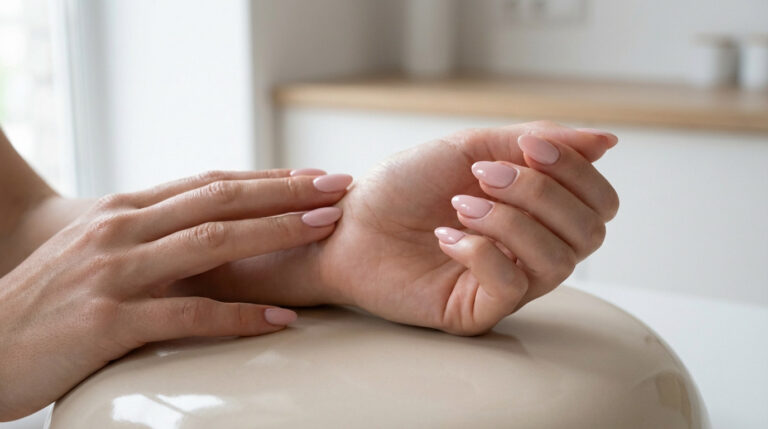 Ongles amande court élégants et raffinés pour une manucure chic en 2026