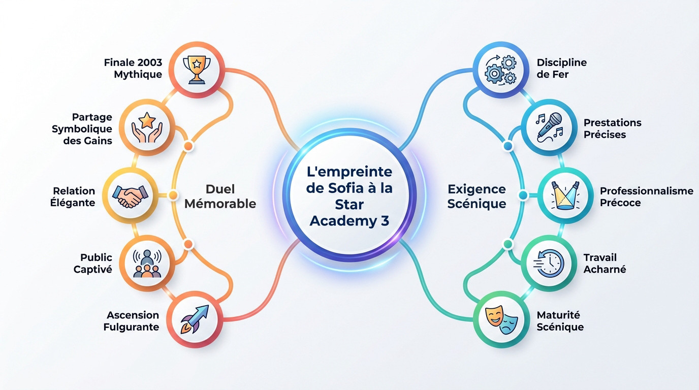 Sofia Essaïdi sur scène lors de la Star Academy saison 3