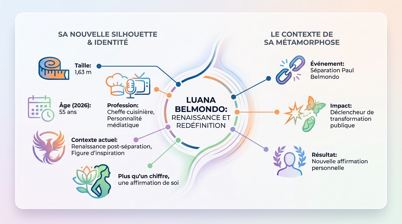 Luana Belmondo affichant sa nouvelle silhouette et son style affirmé
