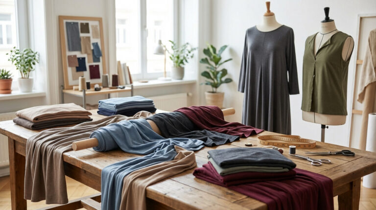 Tissu jersey en boucles, symbole d'élégance décontractée et confort